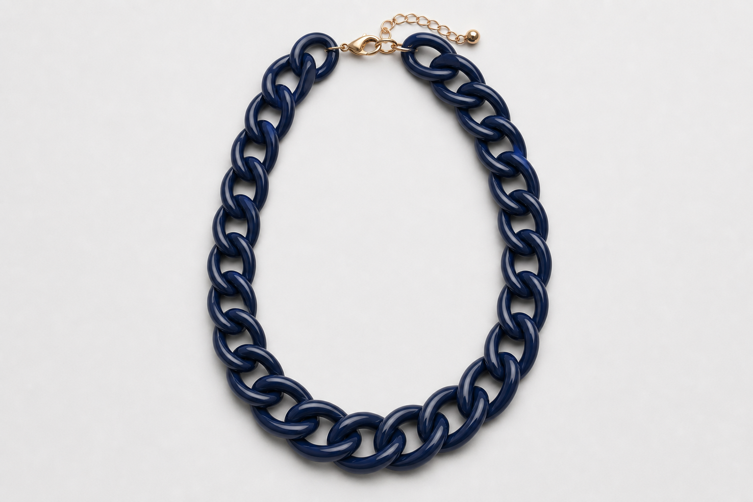 Field Notes Chain Necklace Navy