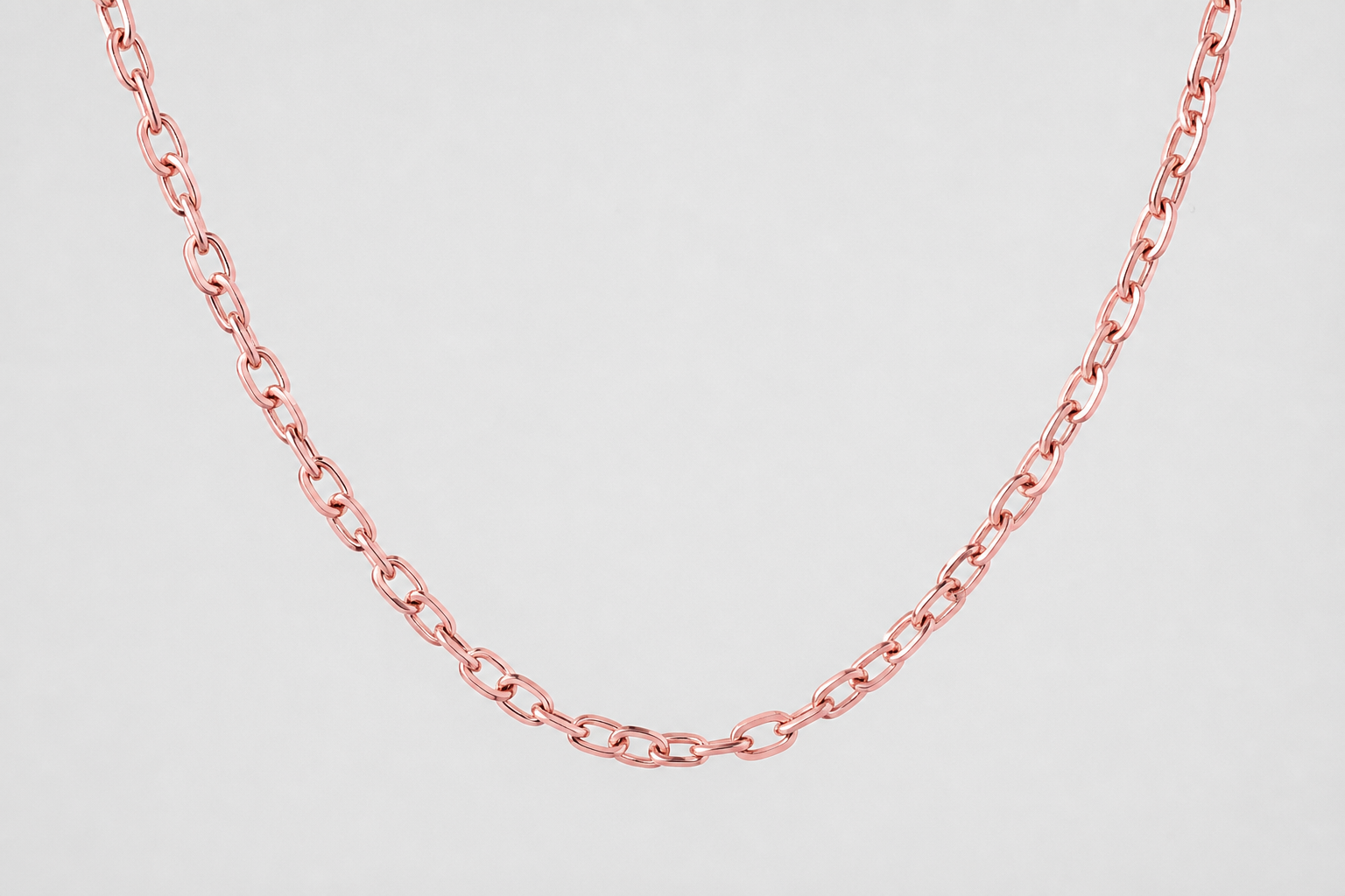 Mono Craft Chain Necklace Pink