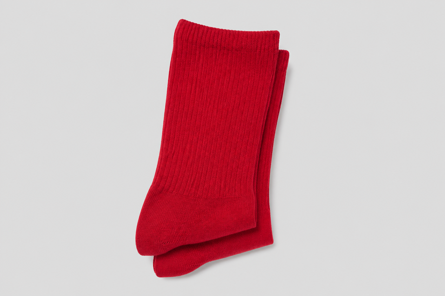 Hearth Goods Crew Socks Red
