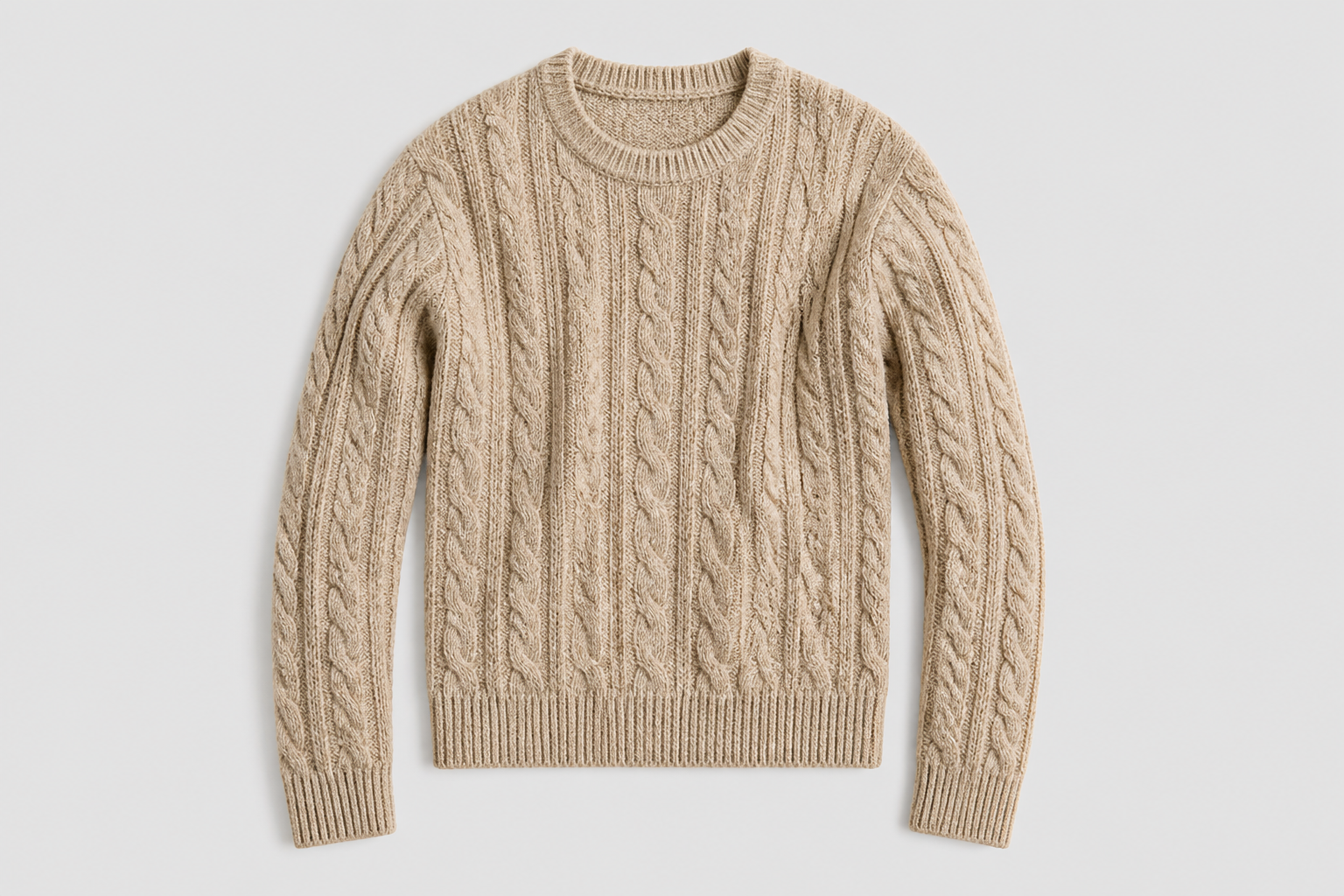Terra Mode Cable Sweater Beige