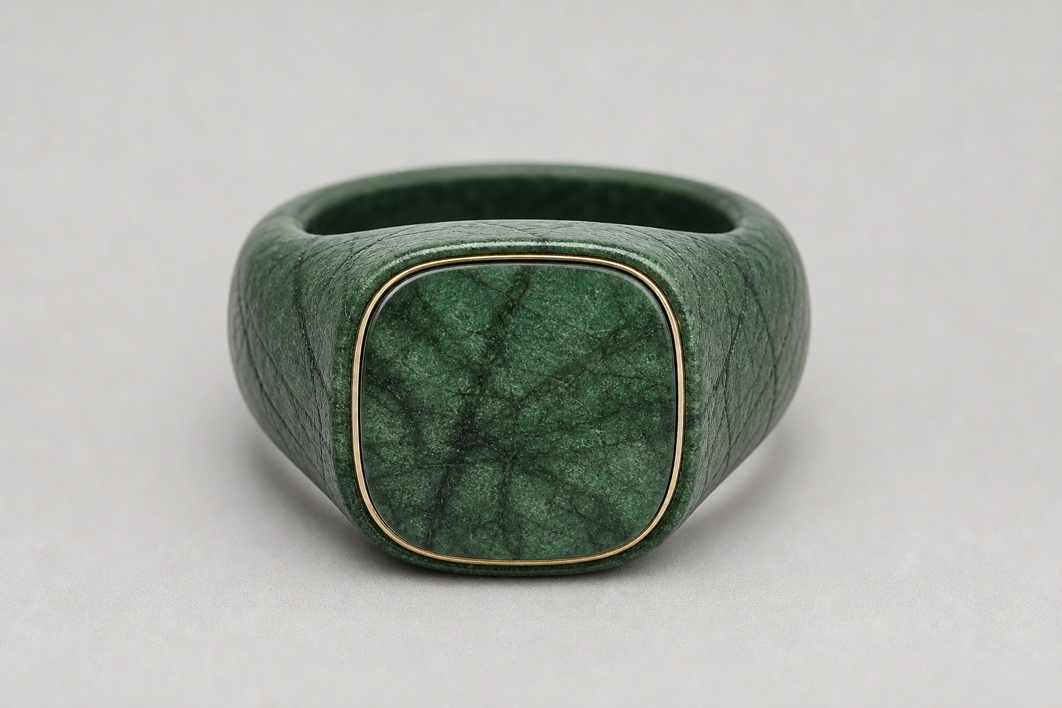 Hearth Goods Signet Ring Green